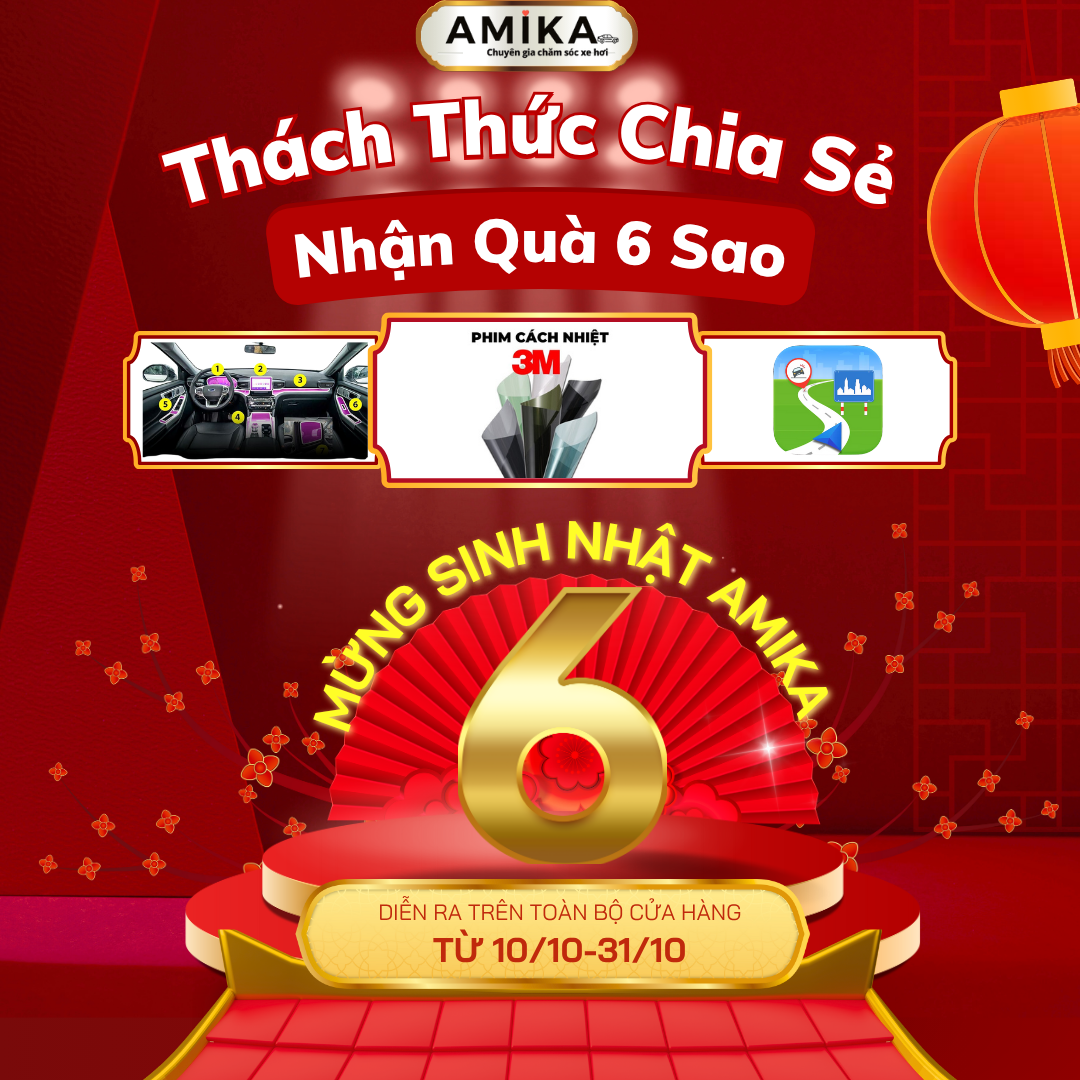 Mừng Sinh Nhật Amika 6 Năm: Tri Ân Vàng, Rinh Ngàn Quà 